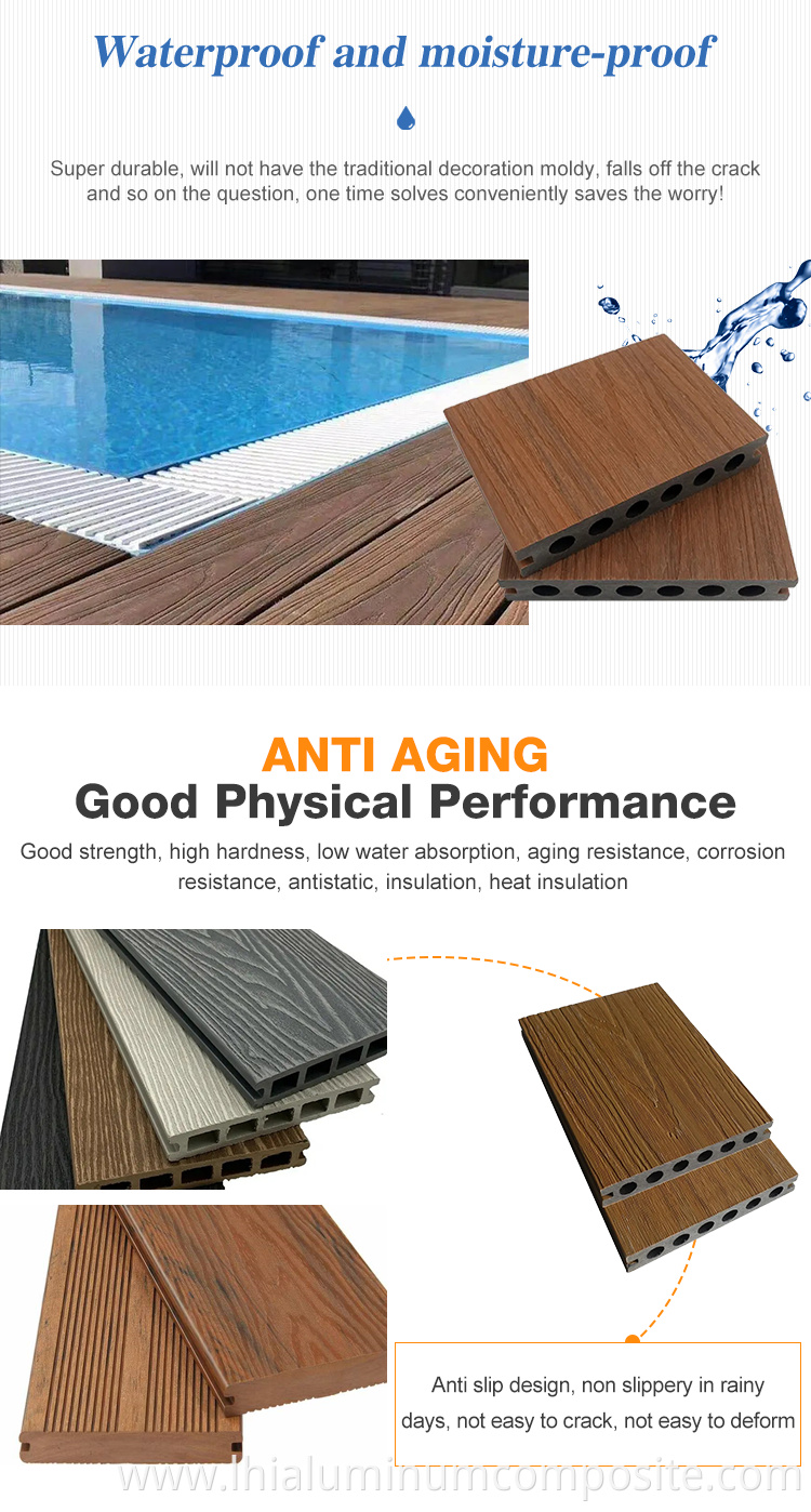 Wholesale Outdoor Wpc Boards composite Seamless Decking